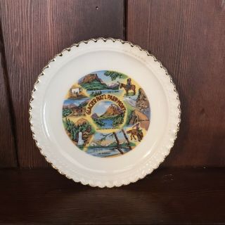 Glacier National Park Montana Saucer Going To The Sun Moutain Cowboys & Indian