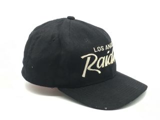 Vintage Sports Specialties Los Angeles Raiders Script Snapback Hat Cap NWA OG 2