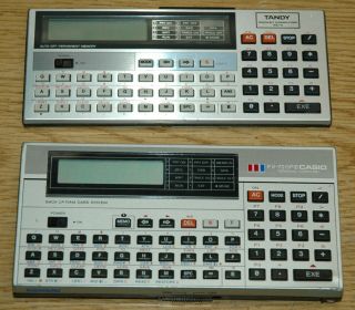 Casio Fx - 720p And Tandy Pc - 4 Pocket Personal Computer With Ram Cards Etc