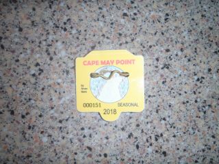 2018 Cmp Cape May Point Nj Jersey Seasonal Beach Badge/tag