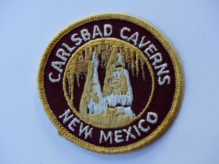 Carlsbad Caverns Mexico Caves Vintage Travel Embroidered Patch