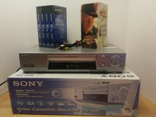 Sony Vcr Vhs 4 Head Slv - N88 Hifi Stereo Recorder Player &