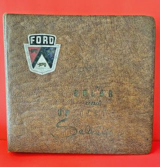 1955 Ford Color And Upholstery Selections Options Album