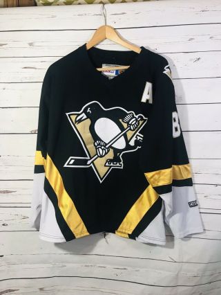 Pittsburgh Penguins Sidney Crosby Ccm Rookie Jersey Sweater Pens Adult Medium