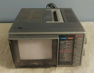 Vintage 1987 Sears Portable 5 " Color Tv - Am/fm Radio 580.  40052750