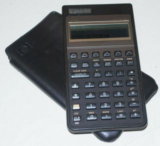 Vintage Hp 17b Financial Business Calculator Made In Usa Fresh Batteries Case