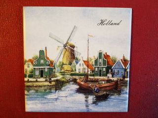 Decorative Souvenir Kitchen Tile/trivet From Holland