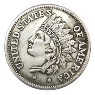 1851 United States Of America Indian Portrait Commemorative Coin Special Esdtu
