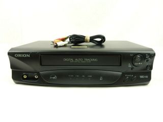 Orion Vcr Player Recorder Video Vhs Tape Home Theater Vr213 With Av Cables