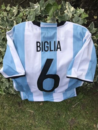 Argentina National Team Match Worn Shirt 2016 2