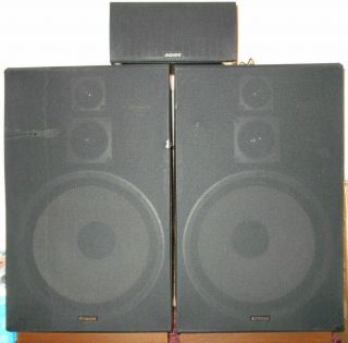 1x Large Vintage Fisher Model St - 828 Speakers 15 " Subwoofer Tweeter 100 Watts
