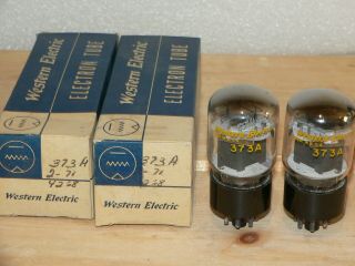 2 Nib Western Electric 373a Tubes (usa Same Code)