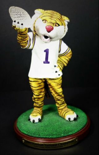 LSU Football National Champions 2003 Figurine NCAA Mike The Tiger Geaux Tigers 2