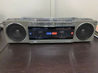 Vintage Jvc Rc - W3jw Boombox Stereo Radio Dual Cassette Am - Fm