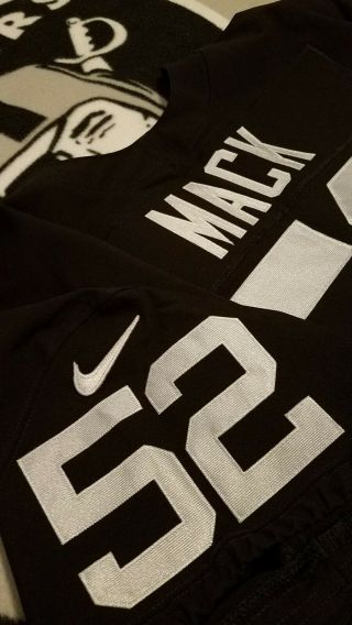 Khalil Mack Oakland Raiders Nike Vapor Authentic Jersey Size 56 3xl