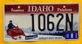 Idaho Snowmobile License Plate