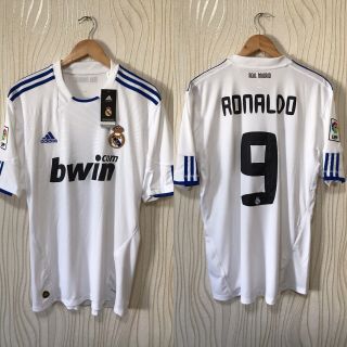 Bwt Real Madrid 2010 2011 Home Football Soccer Shirt Jersey 9 Ronaldo P96163