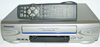 Panasonic Vcr Pv - V4523s 4 - Head Hi - Fi Stereo Omnivision Vhs Player