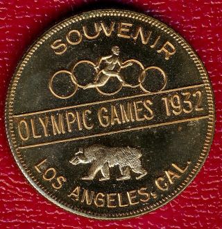 1932 City Of Los Angeles Souvenir Olympic Games Medal Unique Medal