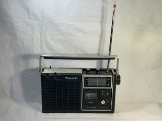 Vintage 1970s Panasonic Rf - 1060 Portable Psb/fm/am 3 - Band Radio