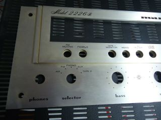 Marantz 2226b Stereo Receiver Parting Out Faceplate