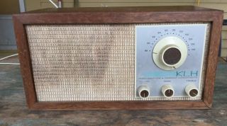 Klh Model Twenty - One (21) Fm Radio 1960s Walnut Case Well