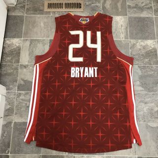 Men’s Adidas Climacool Kobe Bryant 24 2010 All Star Game West Jersey Sz 3XL Red 2