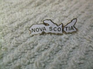 Nova Scotia Canada Souvenir Pin White