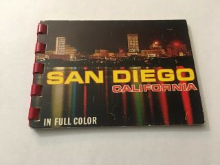 Vintage Souvenir Photo Book San Diego Ca