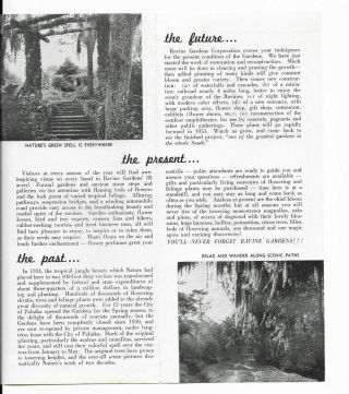 Vintage Florida Ravine Gardens Palatka Tourist Souvenir Brochure Circa 1953 2