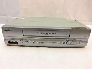 Sanyo Vwm - 950 4 - Head Hi - Fi Vhs Vcr Recorder Fully Great No Remote