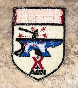 Old Forge NY Adirondack KOA Anvil Vintage Travel Patch Voyager Emblem? 2