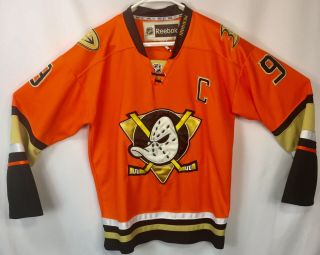 Paul Kariya Size 50 Anaheim Mighty Ducks Ccm Reebok Orange
