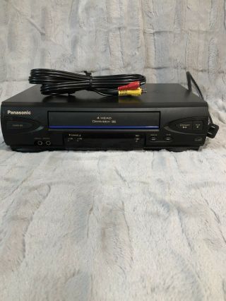 Panasonic Vcr Vhs Player Model Pv - V4022 With Audio/video Cord