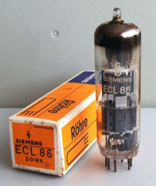 1 X Siemens - Halske Ecl86 (6gw8) Tube,  Nib,