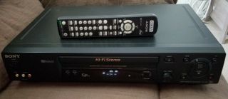Sony Slv - N99 Hifi Vcr Vhs Player Video Cassette Recorder W/ Remote Control