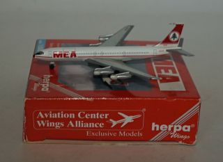 Herpa 511674 Boeing 707 - 323c Mea Middle East Airlines Od - Ahe In 1:500