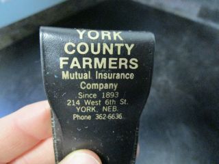 Vintage York County Nebraska Farmers Mutual Insurance Scissors - Advertising 3