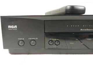 RCA VR622HF VCR Video Cassette Recorder VHS Player w/ Remote 4 Heads 2
