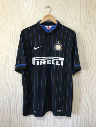 Inter Milan 2015 2016 Home Football Shirt Soccer Jersey Nike 611062 - 011
