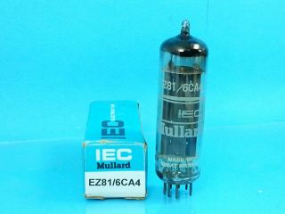 Mullard Iec Ez81 6ca4 Vacuum Tube Valve Made In England D Gtr 1965 Test Perfect