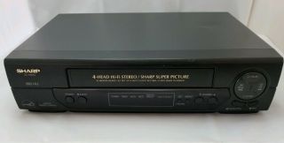 Sharp Vc - H800u 4 Head Hi - Fi Stereo Video Cassette Recorder Vcr Vhs Tape Player