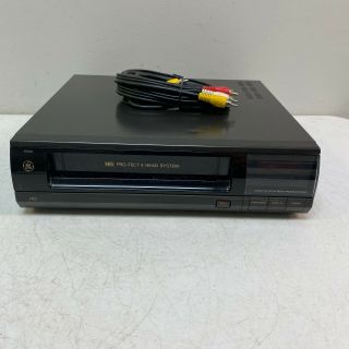 Vcr Ge Model Vg4001 Vhs Recorder Player No Remote And