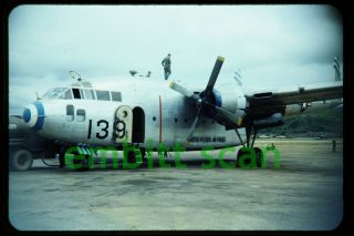 Slide,  Usaf Fairchild C - 119c Flying Boxcar,  1950s Korean War