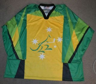 Australia Mighty Roos Iihf Tackla Hockey Jersey 2xl National Team