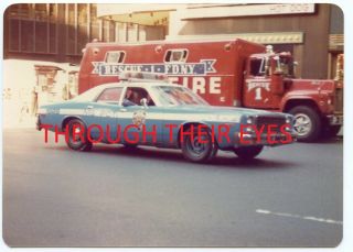 15 Photos of York Police cars / vehicles NYPD Manhatten Taken May 1980 2