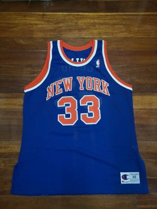 Authentic Champion Patrick Ewing York Knicks Jersey 48