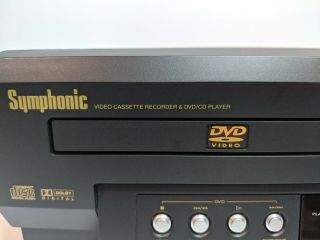 Symphonic Video Cassette Recorder,  DVD,  & CD Player & 2