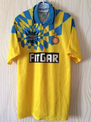 Inter Milan 1991 1992 Umbro Third Football Soccer Shirt Jersey Magila Camiseta