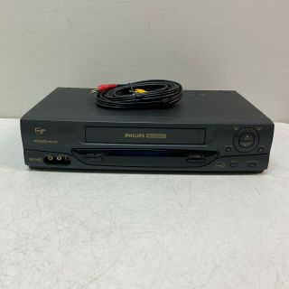 Philips Magnavox Vra671at22 4 Head Hi - Fi Stereo Vhs Vcr Video Cassette Player